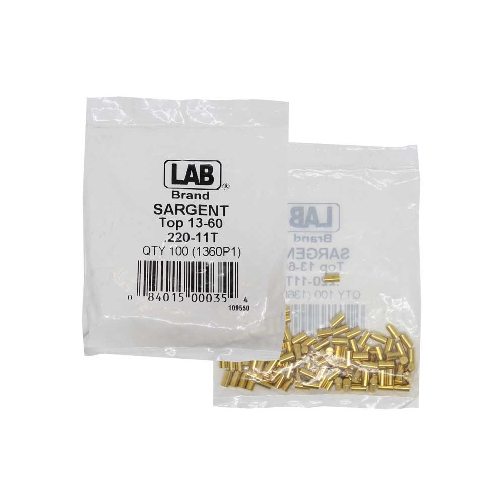 LAB - SAR13-0060 - Sargent 11 Top Pin - Size .220 - Polybag 100 Pins