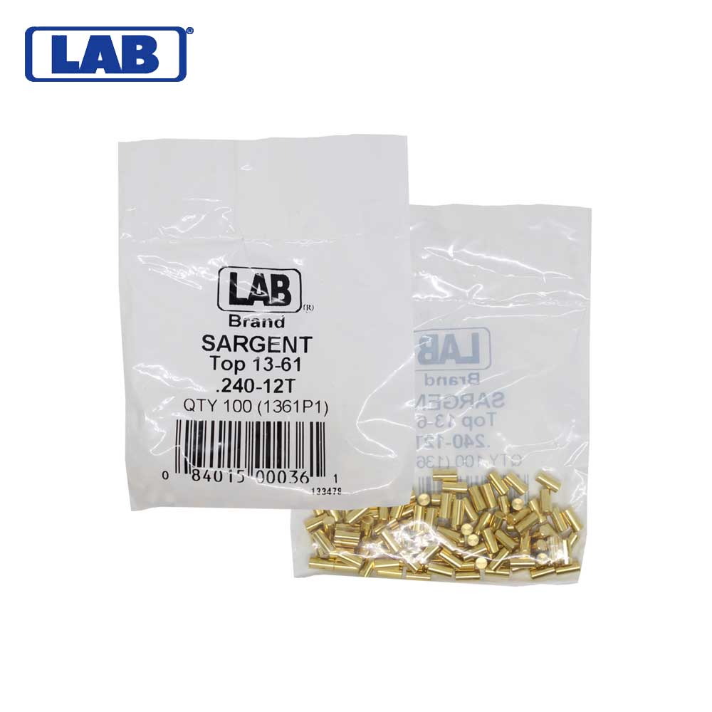 LAB - SAR13-0061 - Sargent 12 Top Pin - Size .240 - Polybag 100 Pins