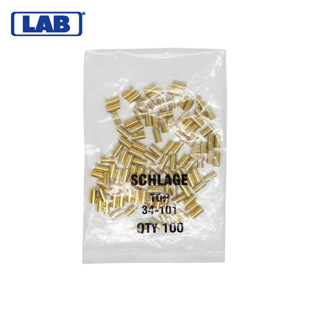 LAB - SCH34-101 - Schlage Top Pin - Size .235 - Polybag 100 Pins