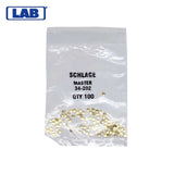 LAB - SCH34-202 - Schlage 2 Master Pin - Size .030 - Polybag 100 Pins