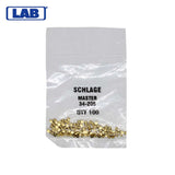 LAB - SCH34-205 - Schlage 5 Master Pin - Size .075 - Polybag 100 Pins