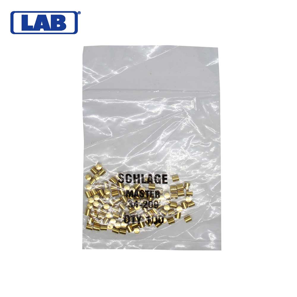 LAB - SCH34-209 - Schlage 9 Master Pin - Size .135 - Polybag 100 Pins