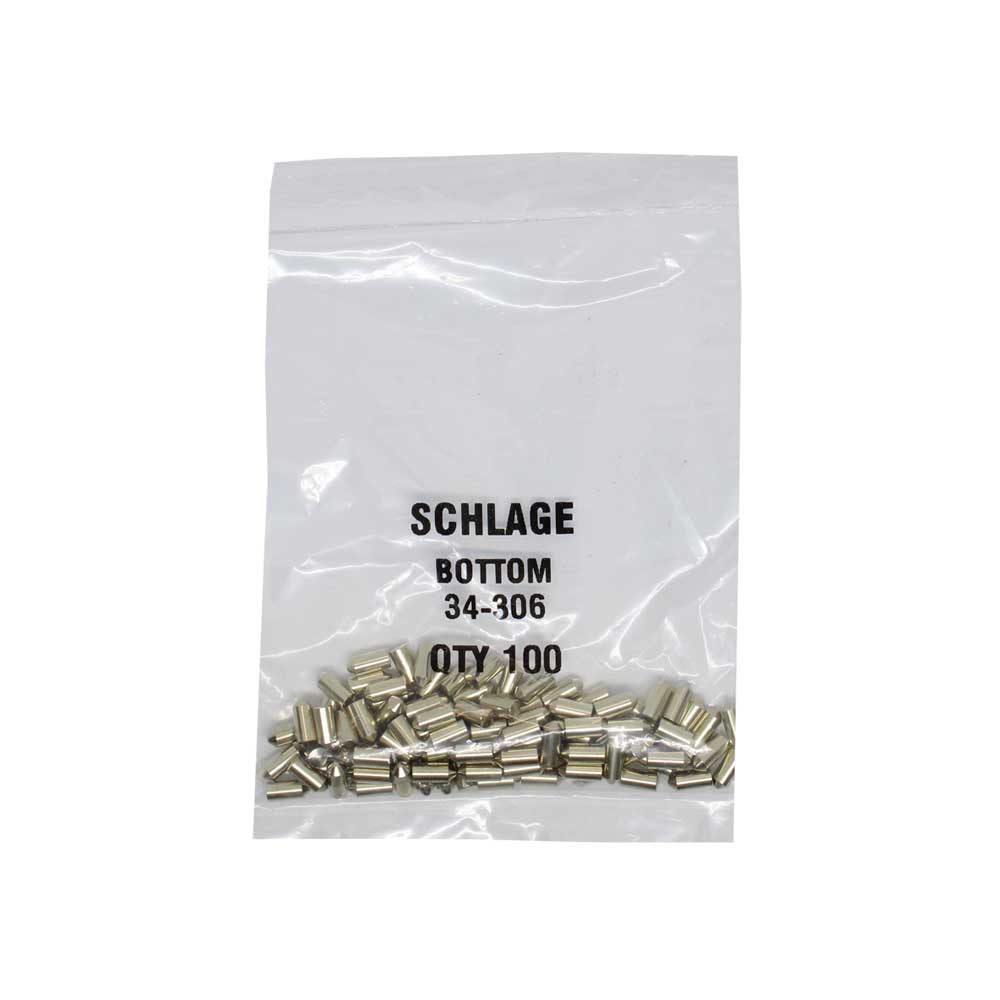 LAB - SCH34-306 - Schlage 6 Bottom Pin - Size .255 - Polybag 100 Pins