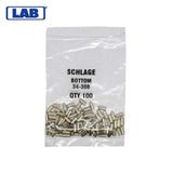 LAB - SCH34-308 - Schlage 8 Bottom Pin - Size .285 - Polybag 100 Pins