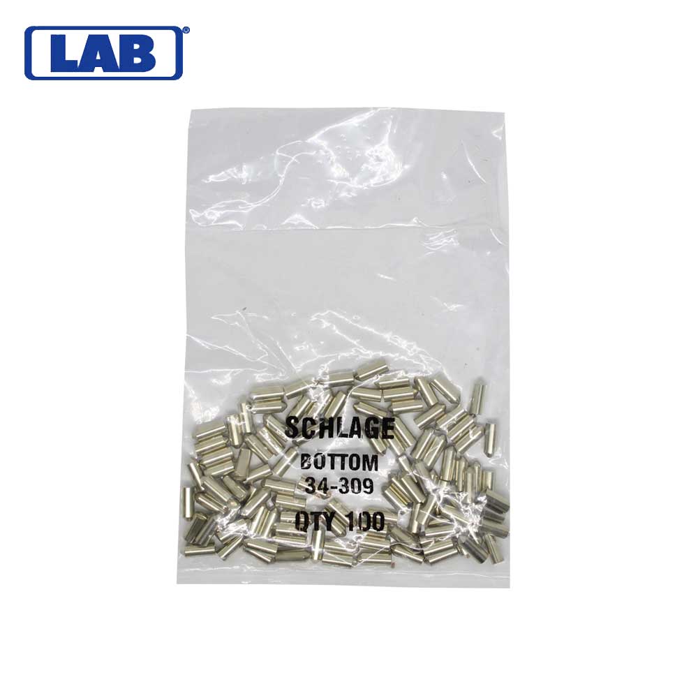 LAB - SCH34-309 - Schlage 9 Bottom Pin - Size .300 - Polybag 100 Pins