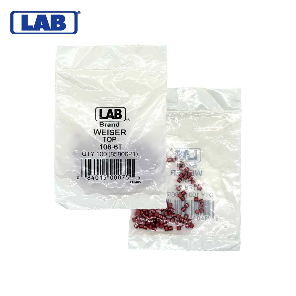 LAB - WEI8580-6 - Weiser 6 Master Pin .108 - Polybag 100 Pins