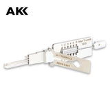 Genuine AKK Lishi Civil Lock 2-in-1 Tool Multi Task Lock 3DS SS318