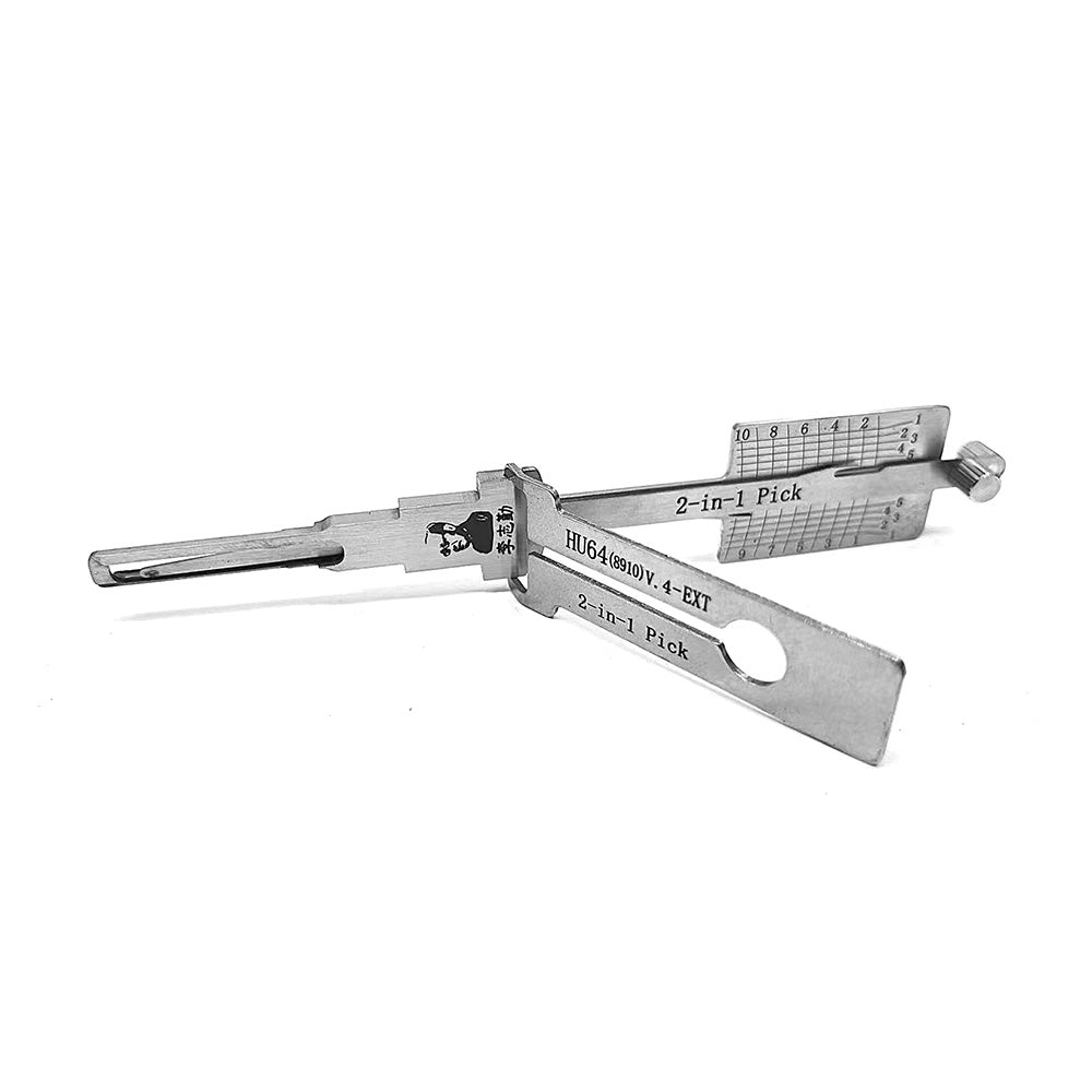 Original Lishi HU64+8910-AG 2-in-1 Pick and Decoder for Mercedes