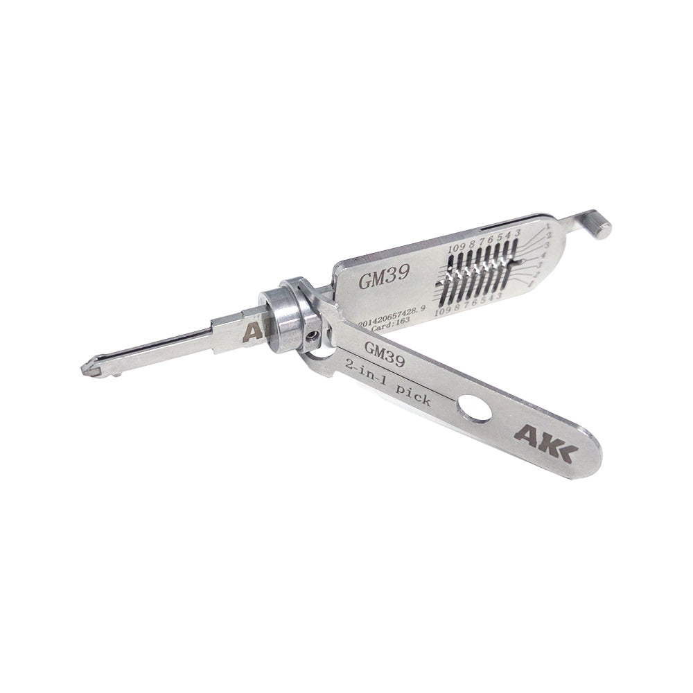 AKK Lishi GM39 2-in-1 Pick and Decoder Tool for GM Vehicles