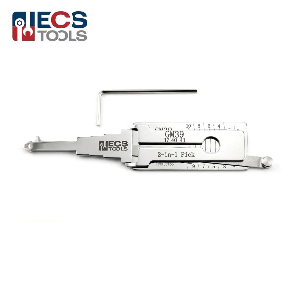 ECS TOOLS Lishi GM39 2-in-1 Decoder and Pick