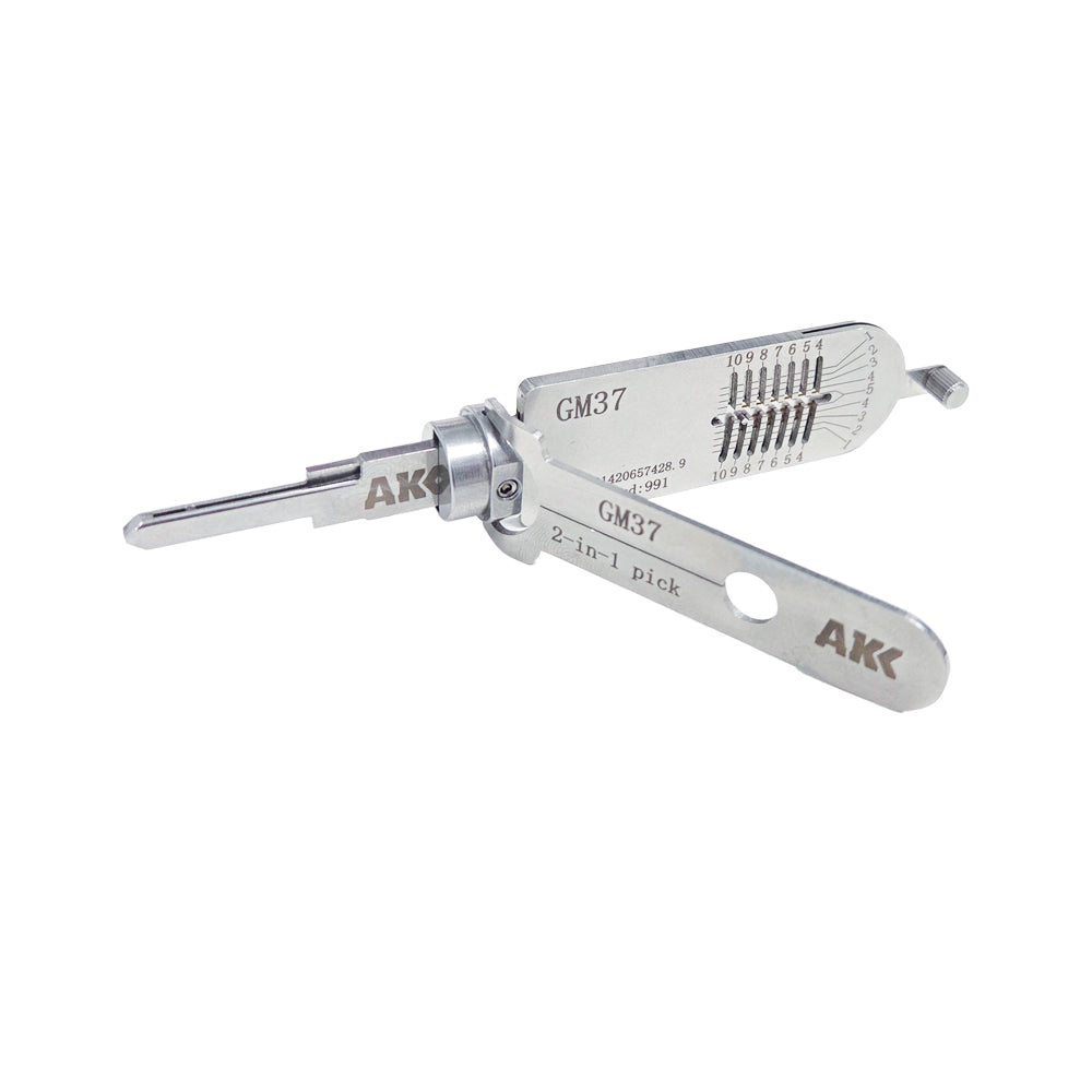 AKK Lishi GM37 2-in-1 Pick and Decoder Tool