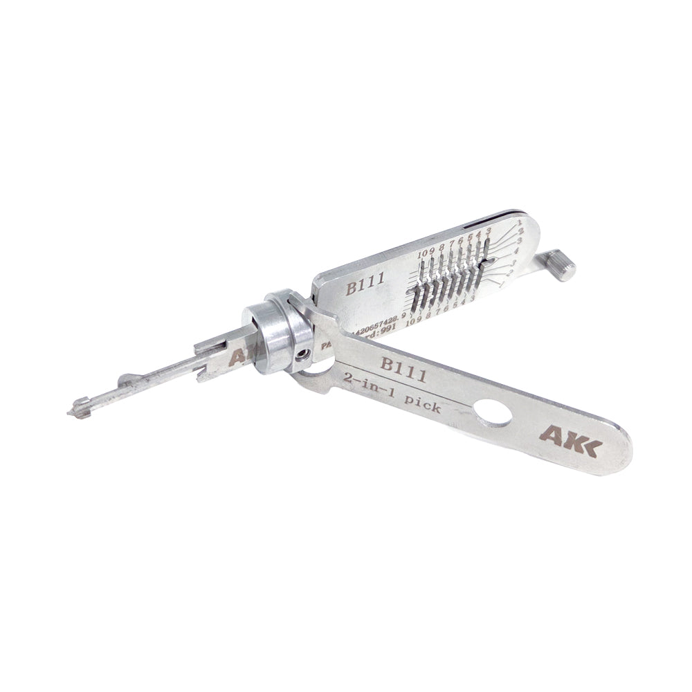 AKK Lishi B111 2-in-1 Pick and Decoder Tool