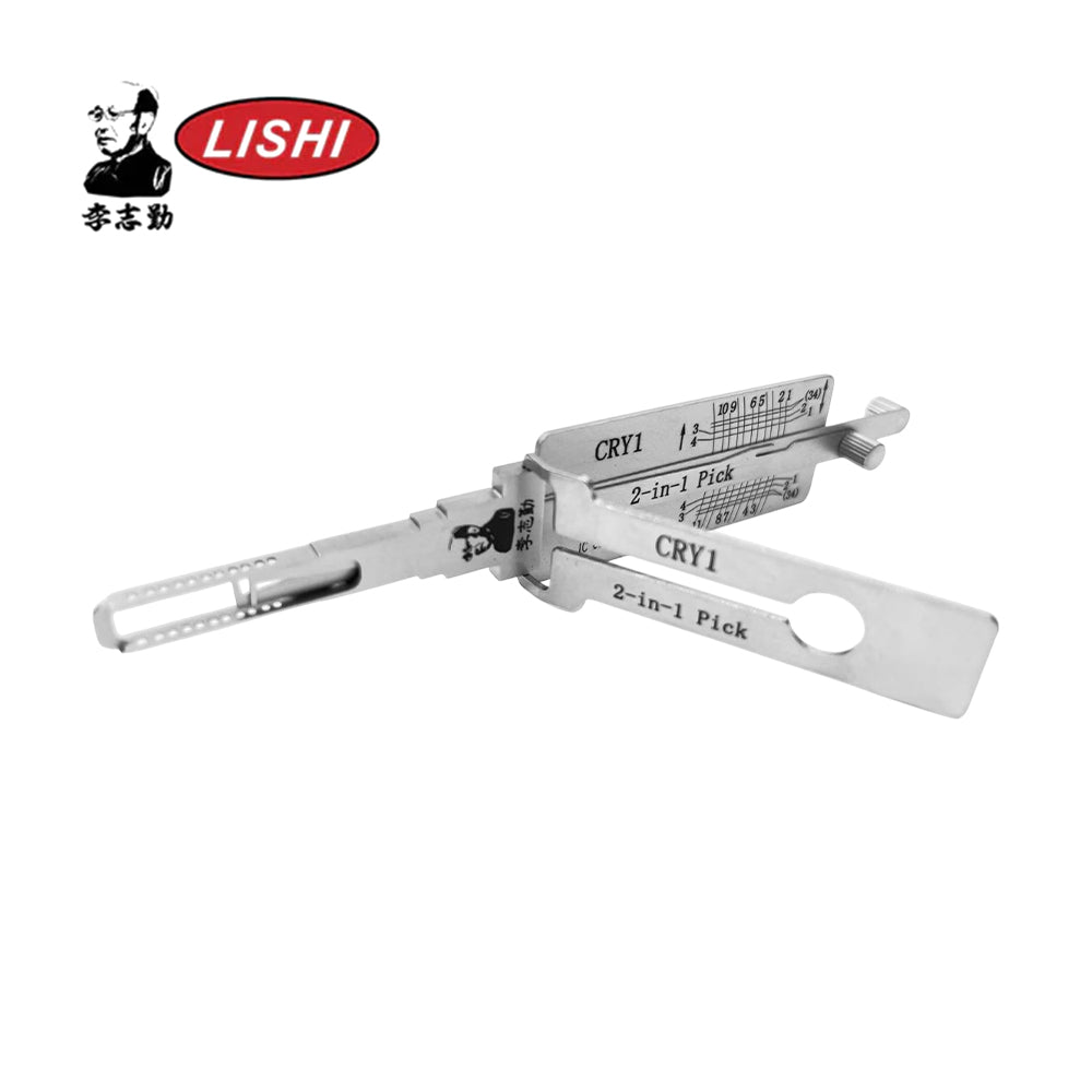 Original Lishi CRY1 2-in-1 Lock Pick and Decoder for Carryboy Canopy & Utility Vehicles - Anti-Glare
