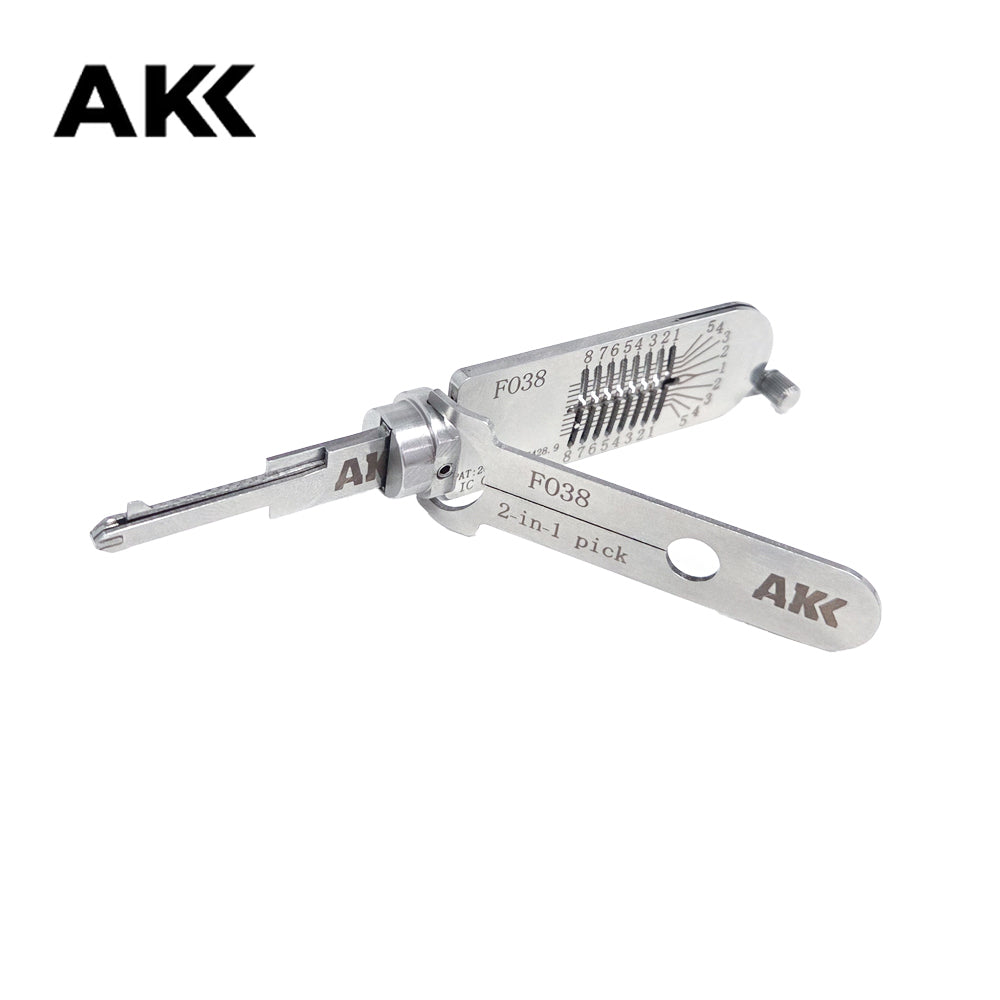 AKK Lishi FO38 2-in-1 Pick and Decoder Tool for Ford