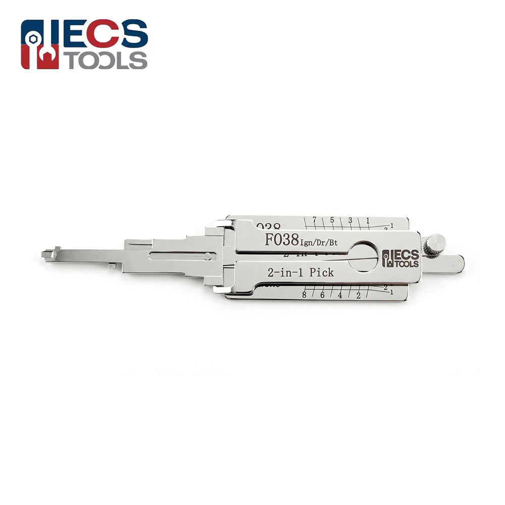 ECS TOOLS Lishi FO38 2-in-1 Decoder and Pick for Ford