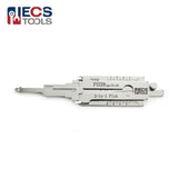 ECS TOOLS Lishi FO38 2-in-1 Decoder and Pick for Ford
