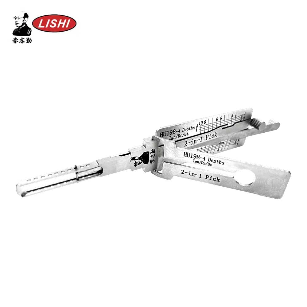 Original Lishi HU198-4 Depths 2-In-1 Pick and Decoder for Ford F150 2021+ "P" Code Series