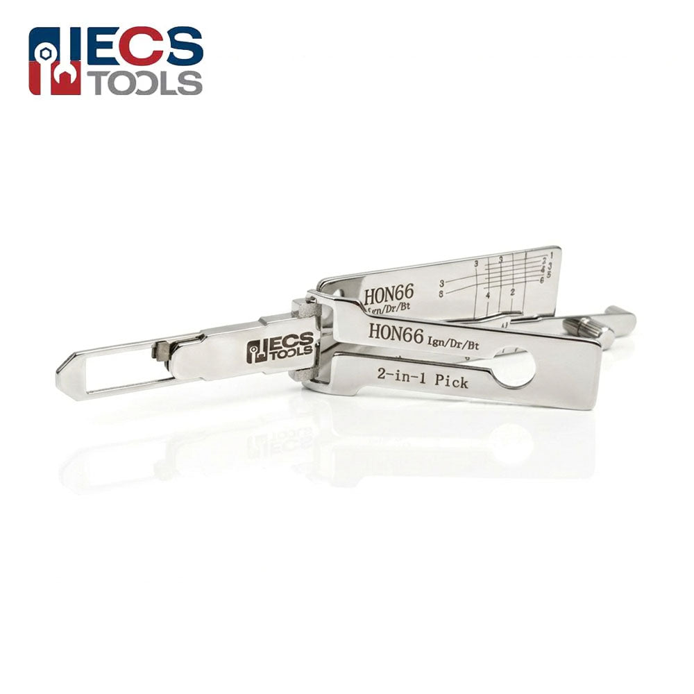 ECS TOOLS Lishi HON66 2-in-1 Decoder and Pick