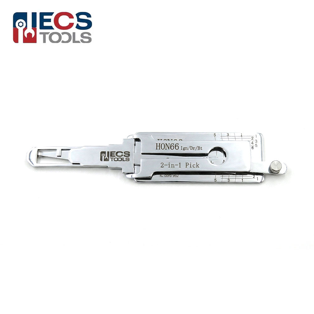 ECS TOOLS Lishi HON66 2-in-1 Decoder and Pick
