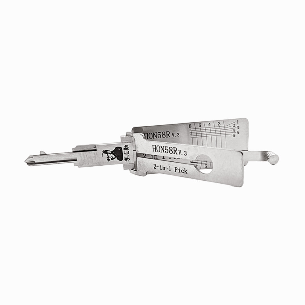Ahihi Original Lishi HON58R 2in1 Decoder and Pick – Locksmith Keyless