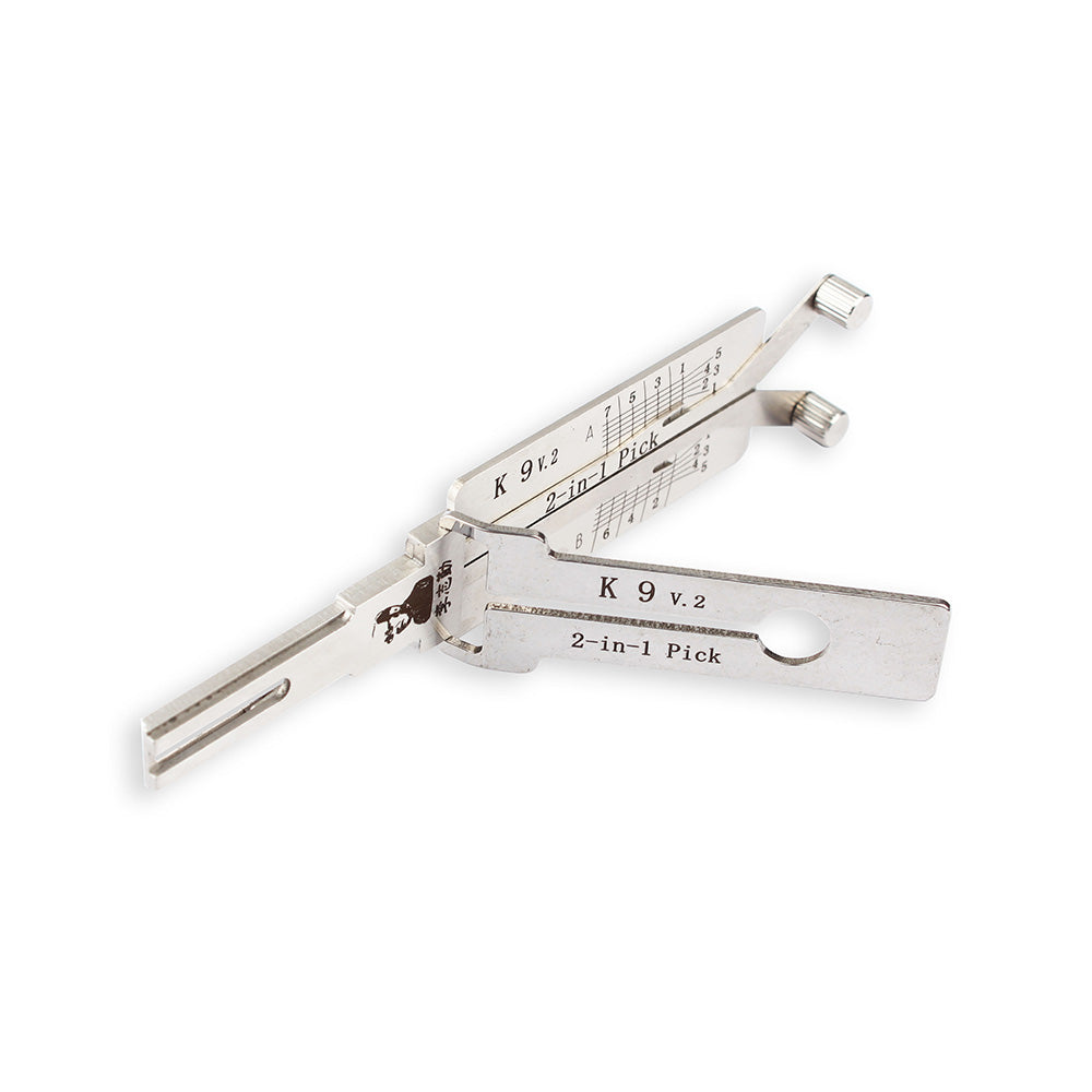 Original Lishi K9 v.2 Kia Hyundai 2-in-1 Pick and Decoder for Door and Trunk