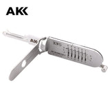 Genuine AKK Lishi Anti Glare 2-in-1 Pick & Decoder Residential 6 Pin KW5