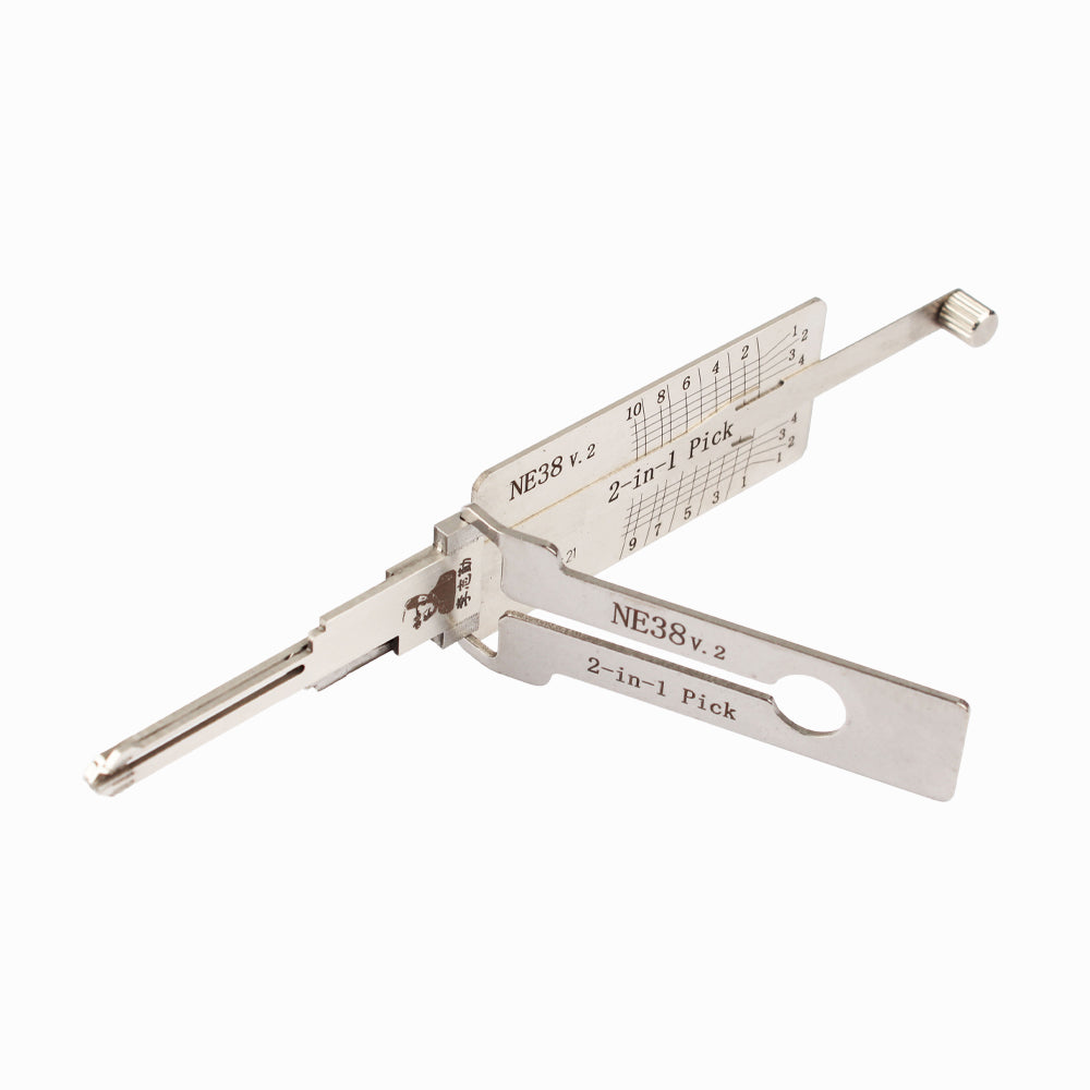 Original Lishi NE38 2in1 Decoder and Pick – Locksmith Keyless