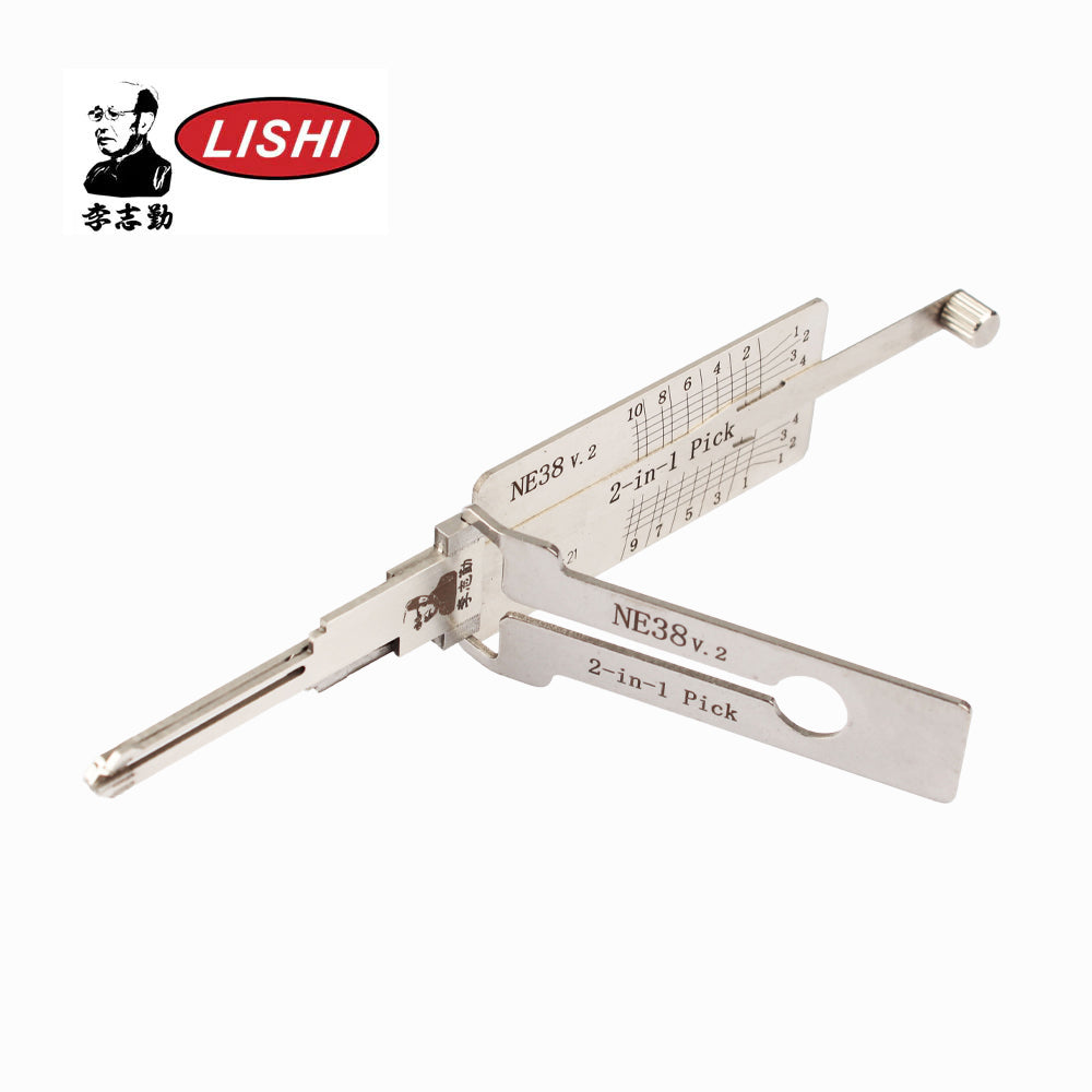 ミチャンさま専用　ニシコリ Original Lishi NE38 2in1 Decoder and Pick – Locksmith Keyless