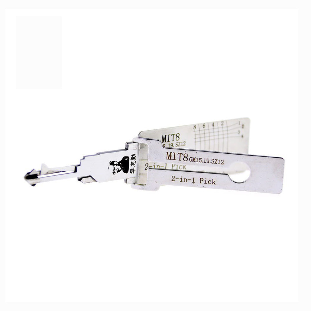 ★michi♡★【新品未使用】Revision D-E-J Original Lishi MIT8 (GM15/GM19/SZ12) 2in1 Decoder and Pick for