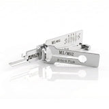 ECS TOOLS Lishi 2-in-1 Pick & Decoder Master Padlocks M1 / MS2