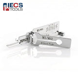 ECS TOOLS Lishi 2-in-1 Pick & Decoder Master Padlocks M1 / MS2