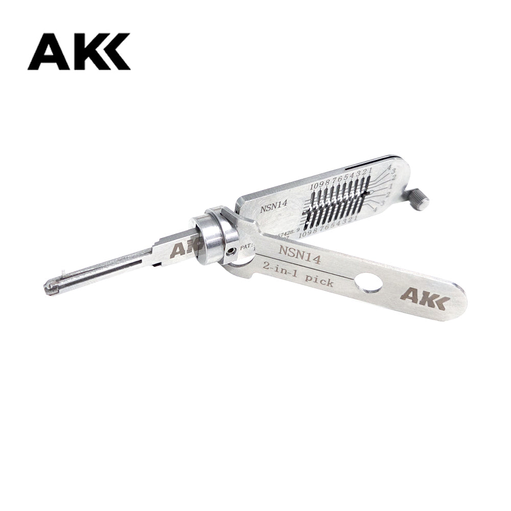 AKK Lishi NSN14 2-in-1 Pick and Decoder Tool for Nissan Infiniti Vehicles