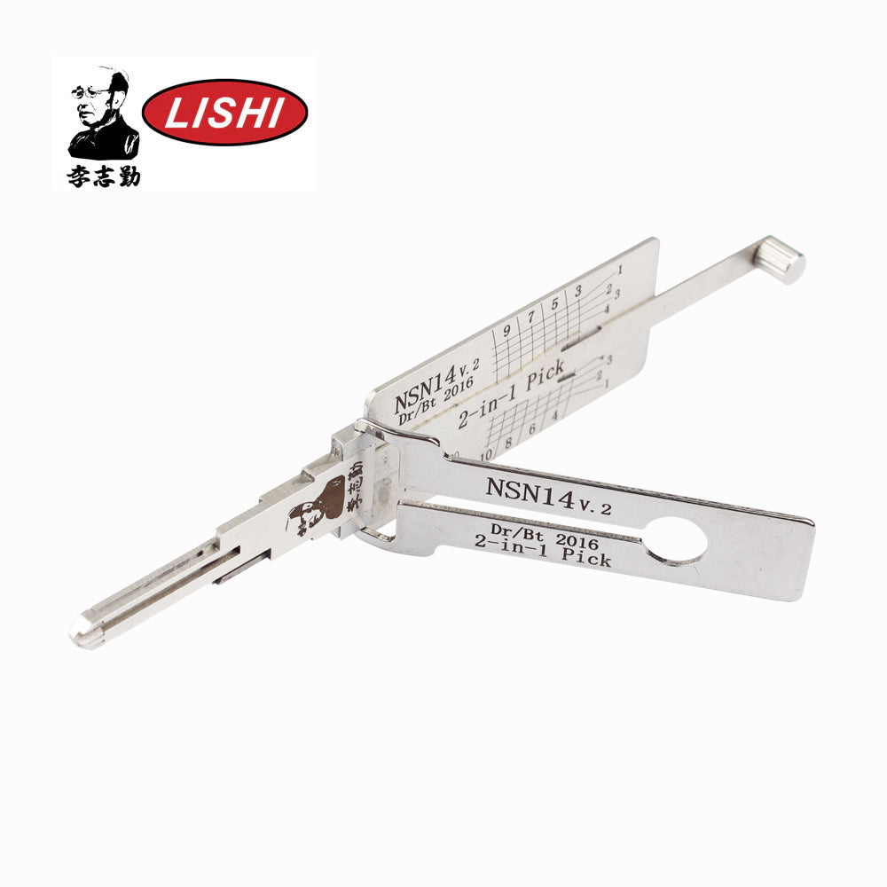 Original Lishi Nissan NSN14 DA34 SUB1 X237 NISSAN 10-CUT 2-IN-1