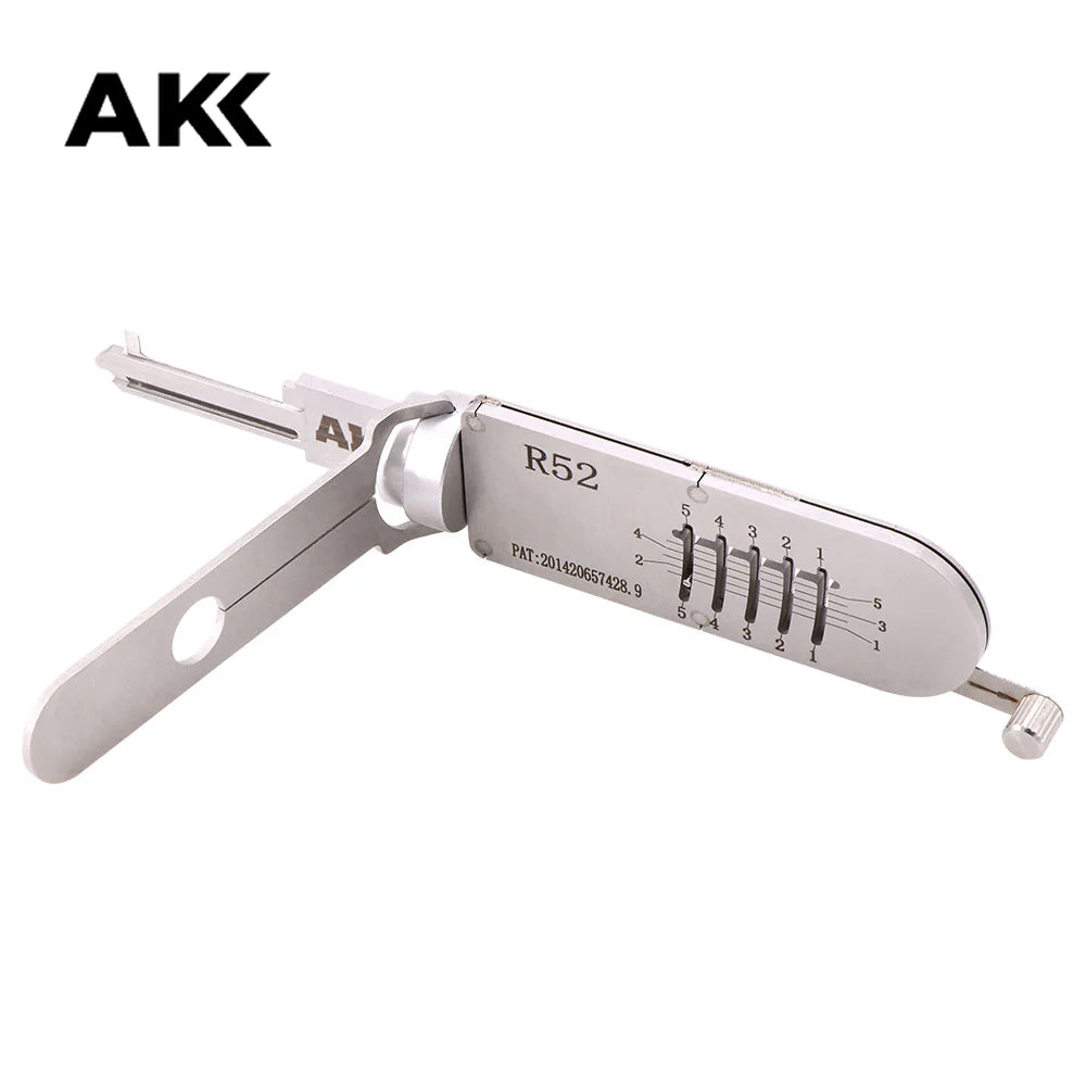 Genuine AKK Lishi R52 Residential Pick Set 2-in-1 Lock Pick & Decoder