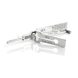 ECS TOOLS Lishi 5Pin Schlage Anti Glare 2-in-1 Pick and Decoder Residential SC1