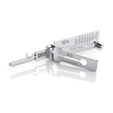 ECS TOOLS Lishi 6Pin Schlage Anti Glare 2-in-1 Pick and Decoder Residential SC4