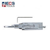 ECS TOOLS Lishi 6Pin Schlage Anti Glare 2-in-1 Pick and Decoder Residential SC4