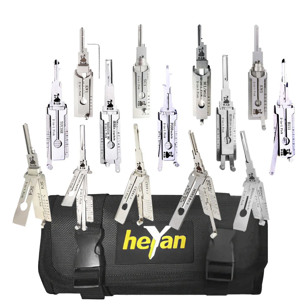 Original Lishi Pick and Decoder Set - Residential and Automotive with Roll Case