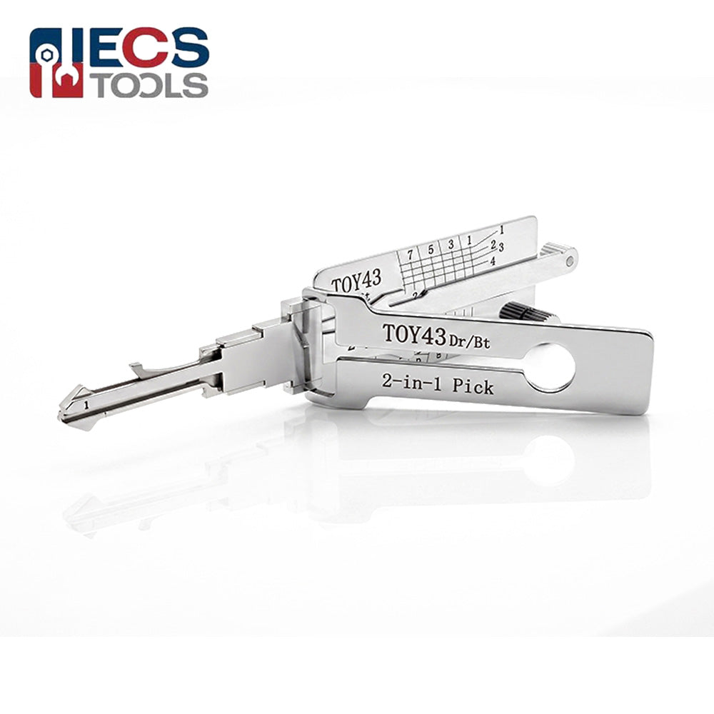 ECS TOOLS Lishi TOY43 2-in-1 Pick and Decoder for TOYOTA