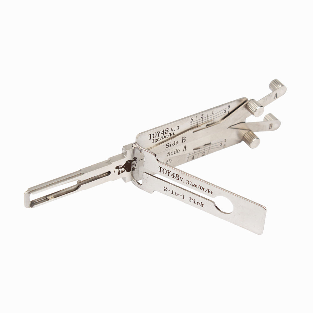 りと Original Lishi TOY48 2in1 Decoder and Pick for Toyota – Locksmith