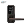 Lockly - PGD628 - Secure PLUS Latch Biometric Electronic Lever Set with Bluetooth Smart Lock - Venetian Bronze
