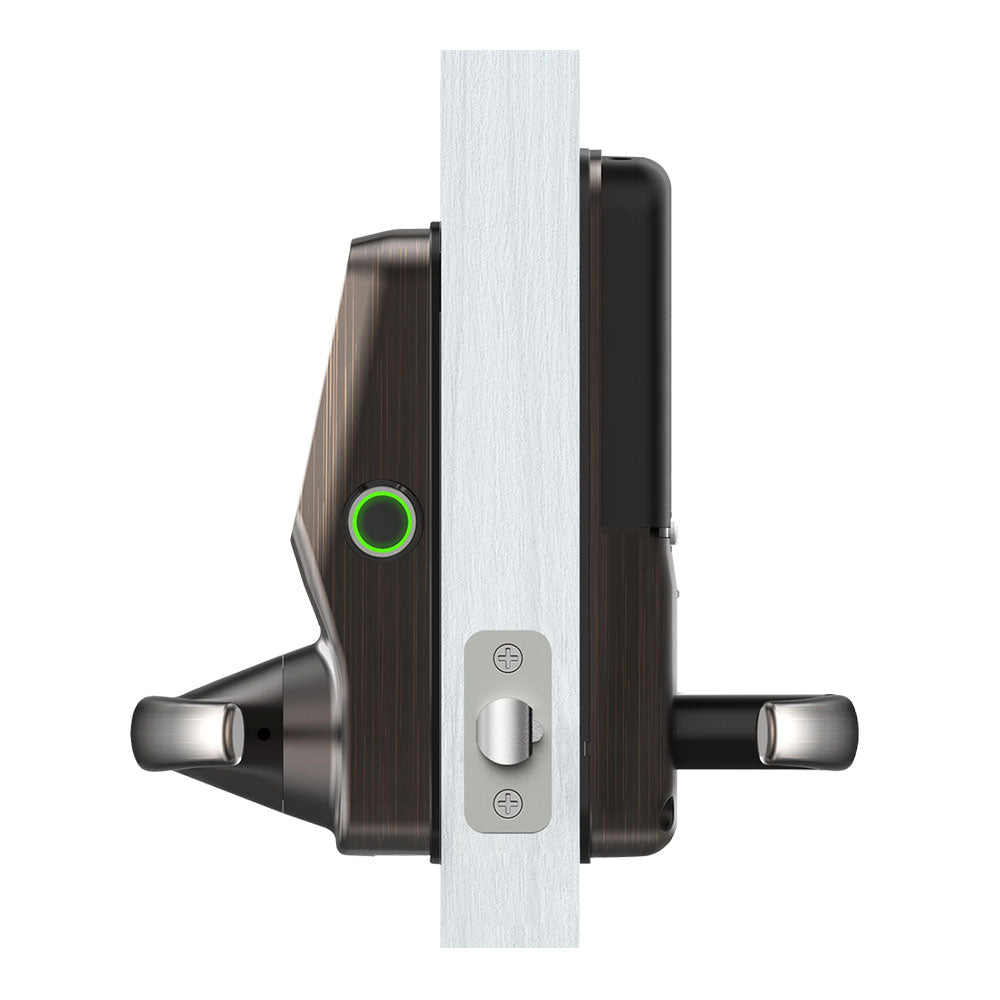 Lockly - PGD628FC - Secure Plus Latch with RFID Card Smart Lock - 3D Fingerprint Reader - Keypad - App Control