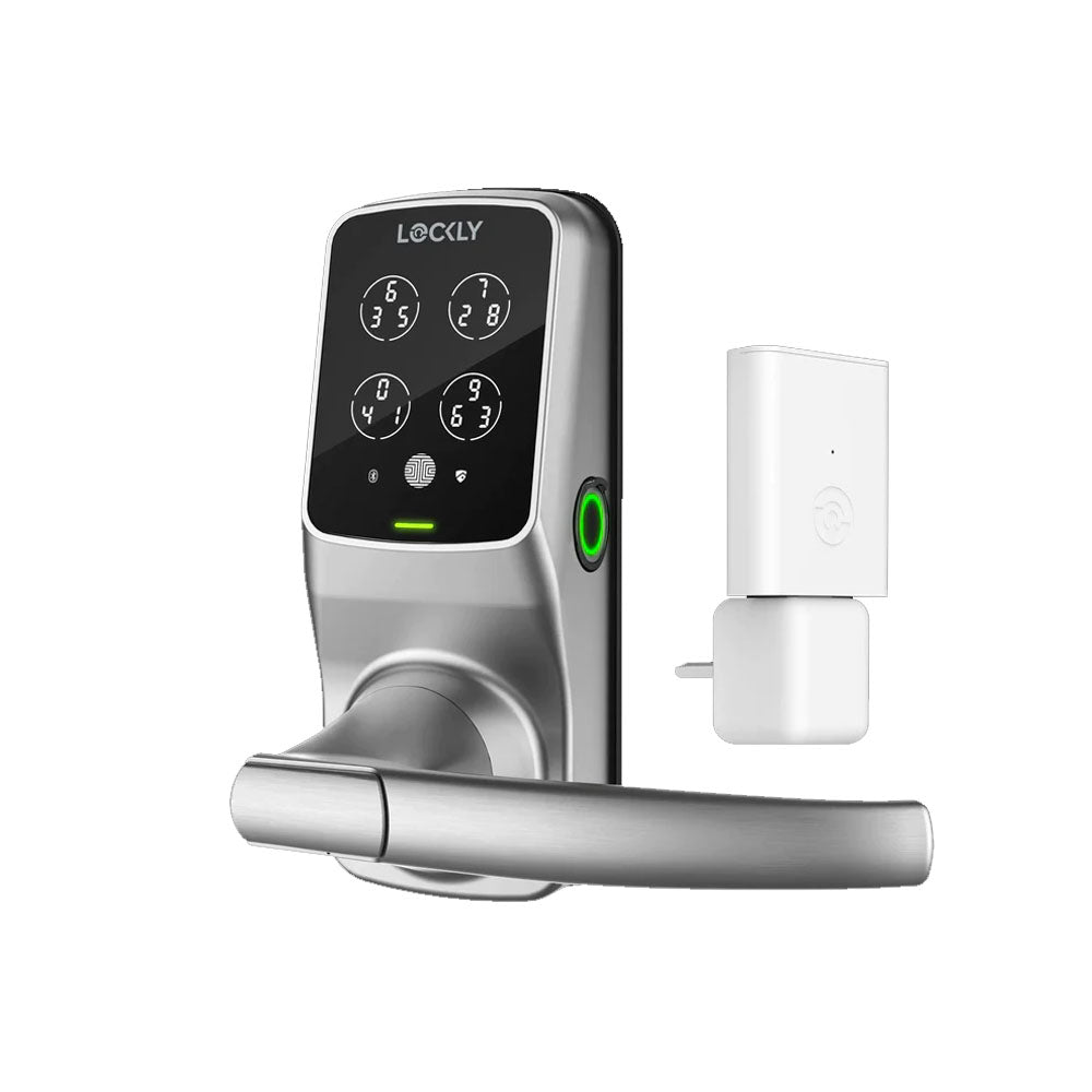 Lockly - PGD628W - Wi-Fi Enabled Lever Set - Fingerprint Biometric