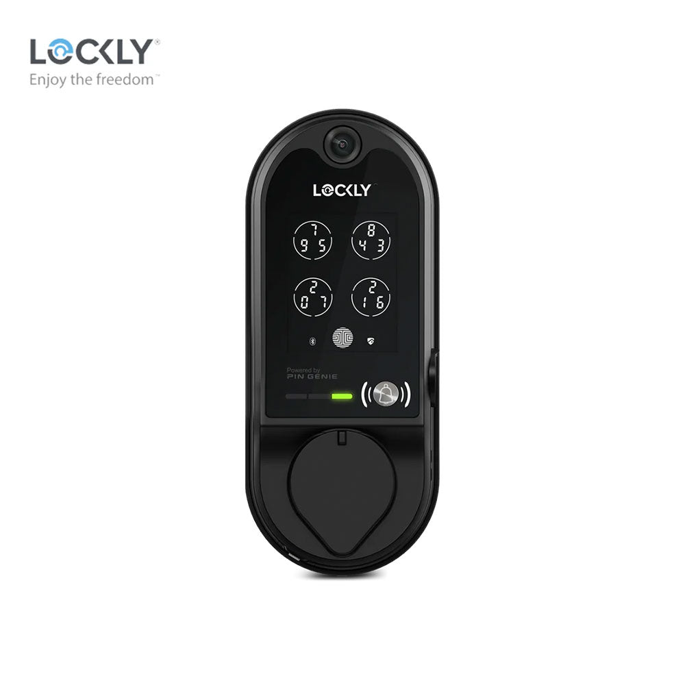 Lockly - PGD798 - Vision Doorbell Video Camera Smart Lock - Fingerprint Biometric Keypad - Remote App Control - Vision Deadbolt Edition