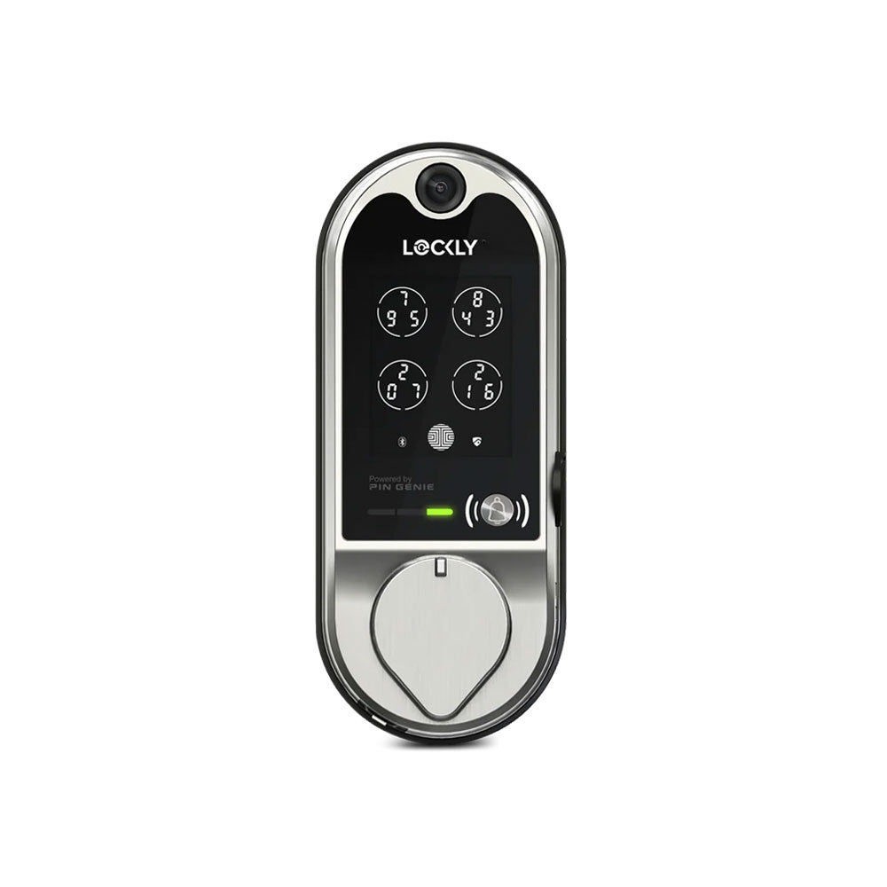 Lockly - PGD798 - Vision Doorbell Video Camera Smart Lock - Fingerprint Biometric Keypad - Remote App Control - Vision Deadbolt Edition