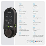 Lockly - PGD798 - Vision Doorbell Video Camera Smart Lock - Fingerprint Biometric Keypad - Remote App Control - Vision Deadbolt Edition