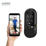 Lockly - PGD798NV - Vision Elite Video Smart Lock Deadbolt with Video Doorbell