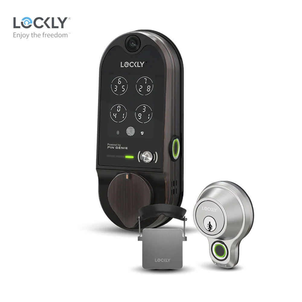 Lockly Vision Video Smart Lock (Venetian Bronze) with Access Touch