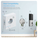 Lockly - PGD7YW - Access Touch Pro Fingerprint Deadbolt - Satin Nickel