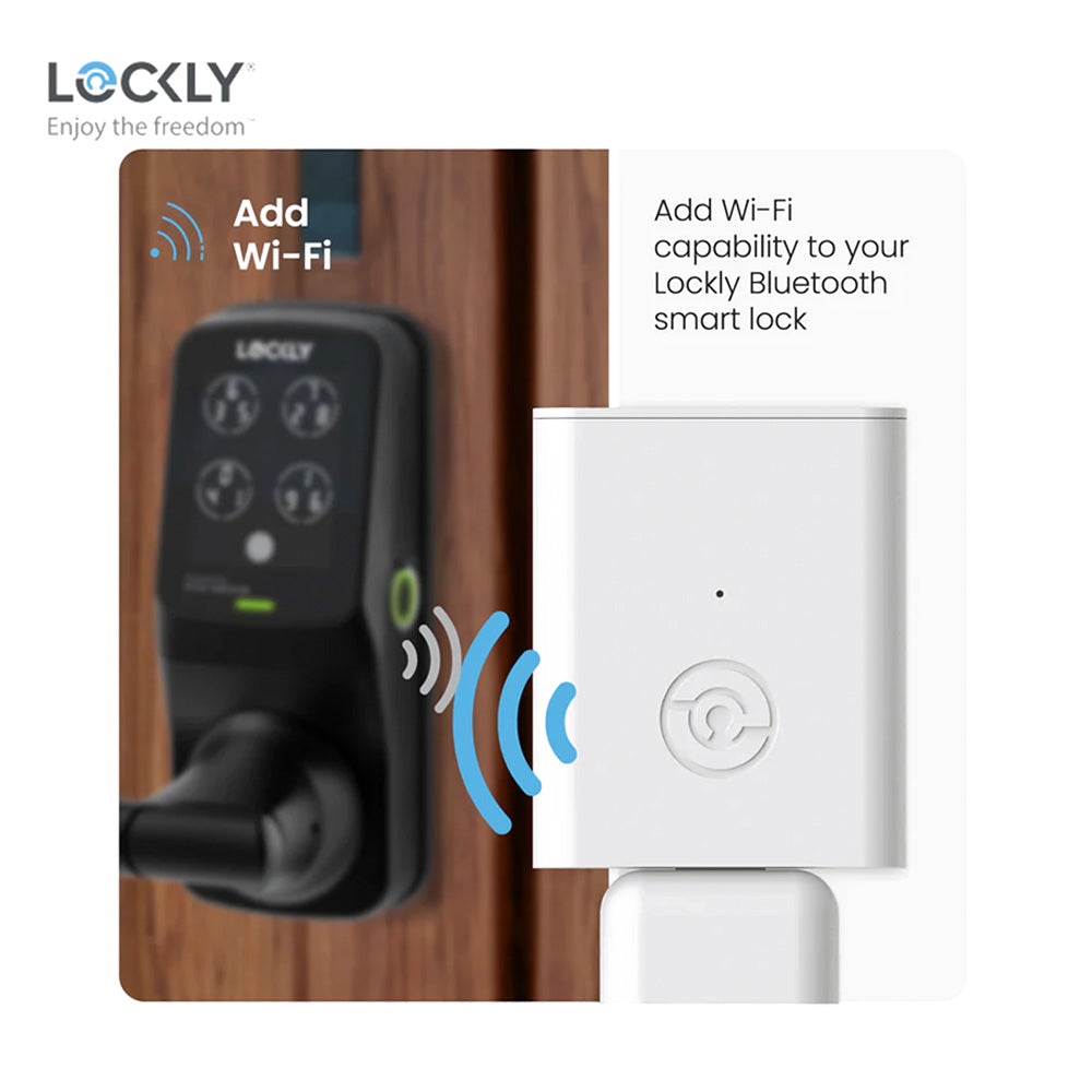 Lockly - PGH260 - Smart Secure Link Auto Lock Wi-Fi Hub for Matter Compatible Locks - Remote Access, Alerts & Voice Control